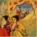 ภาพวาด Japanisches Theater โดย Ernst Ludwig Kirchner