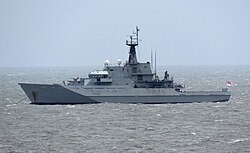 เรือ HMS Tyne ขณะปฏิบัติหน้าที่