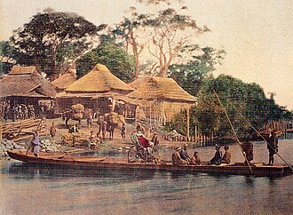 การข้ามฟากที่โรคุโกในช่วงทศวรรษ 1860