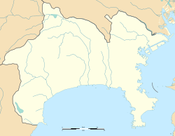 ตำแหน่งของเมืองคาวาซากิในจังหวัดคานางาวะ