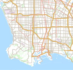 แผนที่แสดงตำแหน่งของซานเปโดรในลอสแอนเจลิส