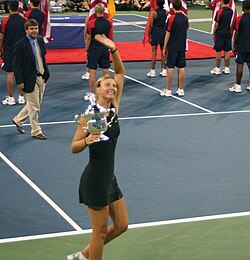 Maria Sharapova ในการแข่งขันยูเอสโอเพน