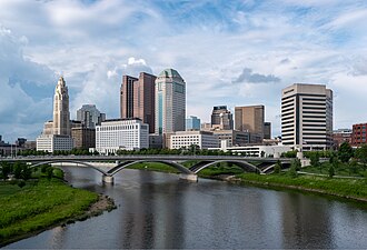 ย่านดาวน์ทาวน์โคลัมบัสและ Scioto Mile
