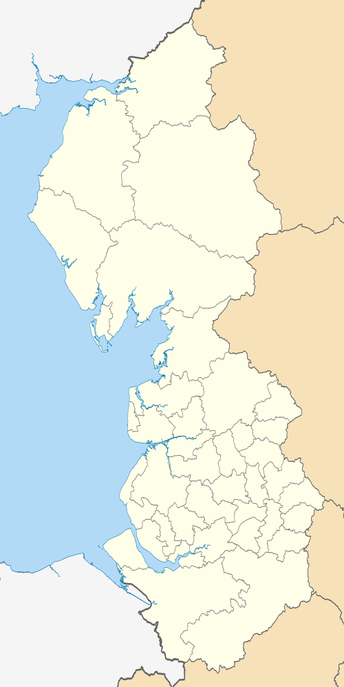แผนที่ทางตะวันตกเฉียงเหนือของอังกฤษ