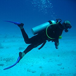 Scuba diving therapy session
