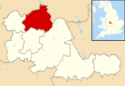 แผนที่แสดงตำแหน่งของวอลซอลล์ภายในเวสต์มิดแลนด์สและอังกฤษ