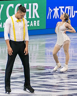Oxana Vouillamoz และ Tom Bouvart ในการแข่งขัน World Championships 2025