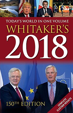 หน้าปกของหนังสือ Whitaker's Almanack