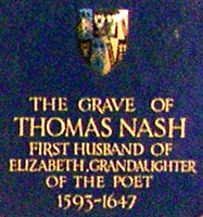 หลุมศพของ Thomas Nash