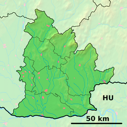 แผนที่แสดงตำแหน่งของหมู่บ้านเซมเลียเรในภูมิภาคไนตรา