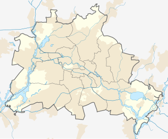 แผนที่ตำแหน่งที่เกิดเหตุในเบอร์ลิน