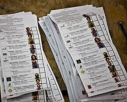 ตัวอย่างบัตรเลือกตั้งแบบจัดลำดับ