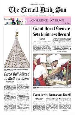 อาคารสำนักงานของ The Cornell Daily Sun