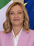 Giorgia Meloni in political setting