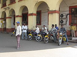 Motorcycle taxi in India