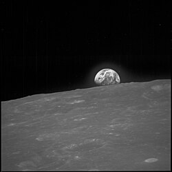 Earth from lunar orbit