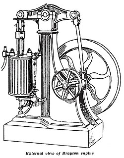 เครื่องยนต์ Brayton walking beam engine ปี 1872