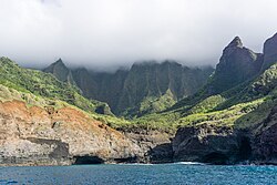 ทัศนียภาพของหุบเขาฮานาโกอาบนเกาะคาวายี