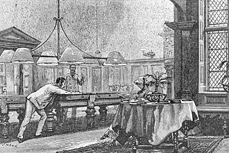 ภาพสเก็ตช์ของ The Club Bedford Park ปี 1880