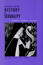 หน้าปกวารสาร Journal of the History of Sexuality