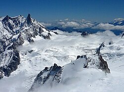 ทัศนียภาพของ Géant Glacier