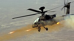 เฮลิคอปเตอร์ Apache ยิงจรวด CRV7