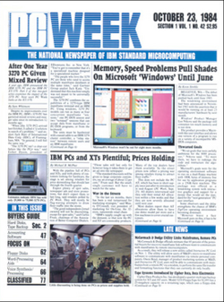 หน้าปกนิตยสาร eWeek
