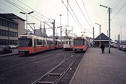 สถานีรถรางออสเทนด์ในปี 1982