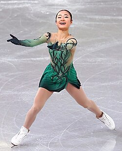 Mao Shimada ในการแข่งขันจูเนียร์กรังด์ปรีซ์