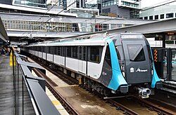 รถไฟฟ้า Metropolis Stock ที่สถานี Chatswood