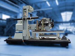เครื่องยนต์ที่กำลังถูกทดสอบในห้องปฏิบัติการ R&D