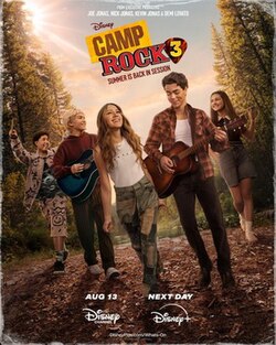 โปสเตอร์หรือภาพโปรโมตภาพยนตร์ Camp Rock 3