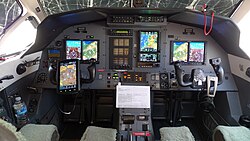 ห้องนักบินของ Pilatus PC-12