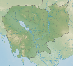 แผนที่แสดงตำแหน่งของเมืองสีหนุวิลล์ในประเทศกัมพูชา