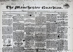 Early years of The Manchester Guardian