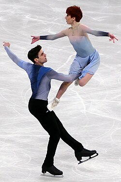 Evgeniia Lopareva และ Geoffrey Brissaud ในการแข่งขัน World Championships 2024