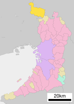 แผนที่แสดงตำแหน่งของเมืองโนเซะ