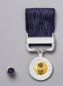 Dark Blue Ribbon Medal