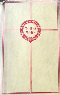 หน้าปกหนังสือ Who's Who