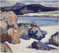 ภาพวาด Iona Landscape - Rocks โดย Samuel Peploe