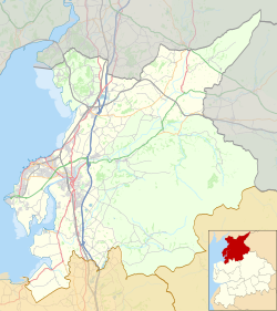 แผนที่แสดงตำแหน่งของเมืองแลนแคสเตอร์ในเขต City of Lancaster