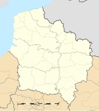 ตำแหน่งของ Roost-Warendin ในภูมิภาค Hauts-de-France