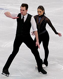Maria Pavlova และ Alexei Sviatchenko ในการแข่งขัน World Championships 2024