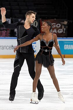 Vanessa James และ Morgan Ciprès ในการแข่งขัน Trophée de France 2016